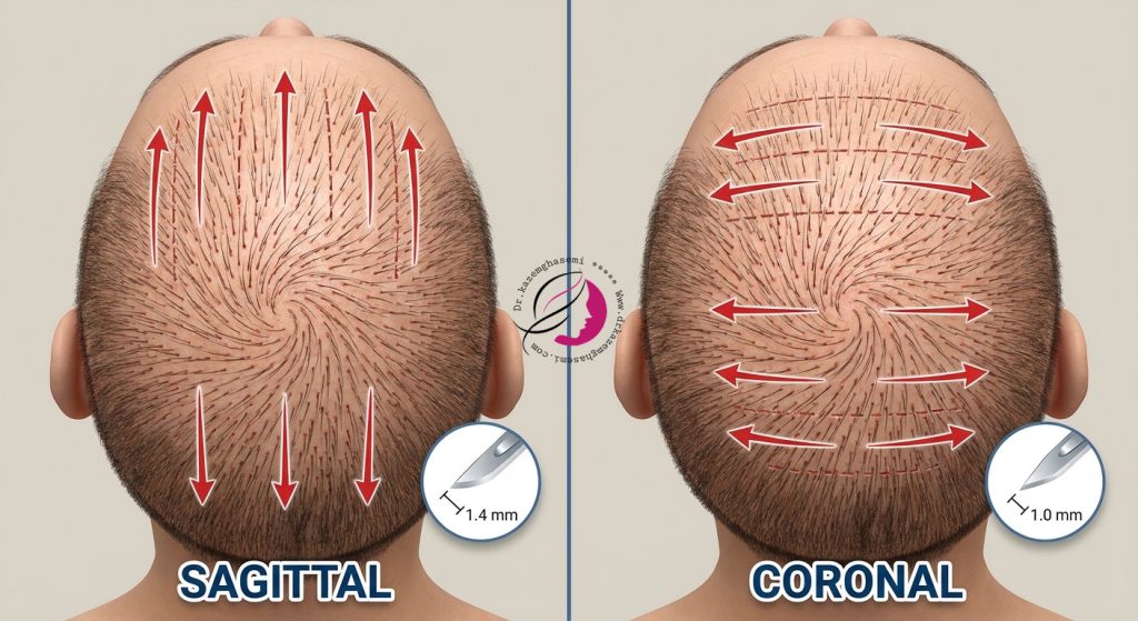 مقایسه کاشت کورونال و ساژیتال