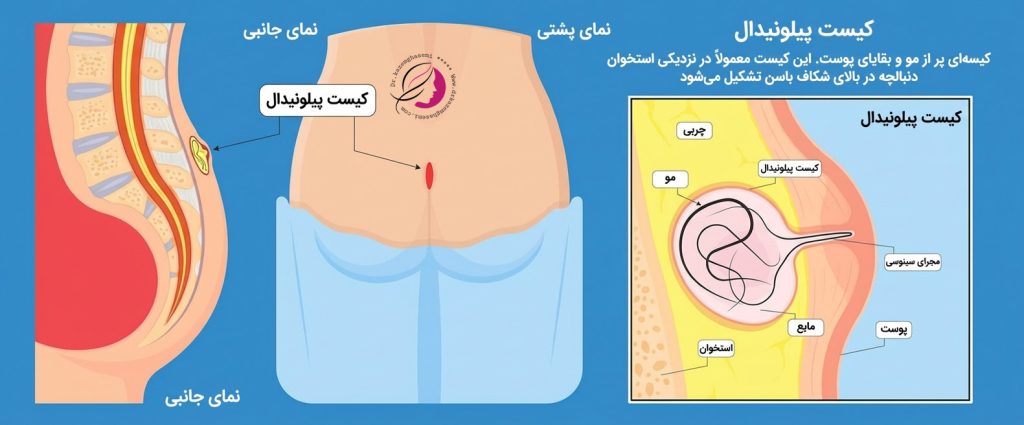 جراحی کیست پیلونیدال کرج